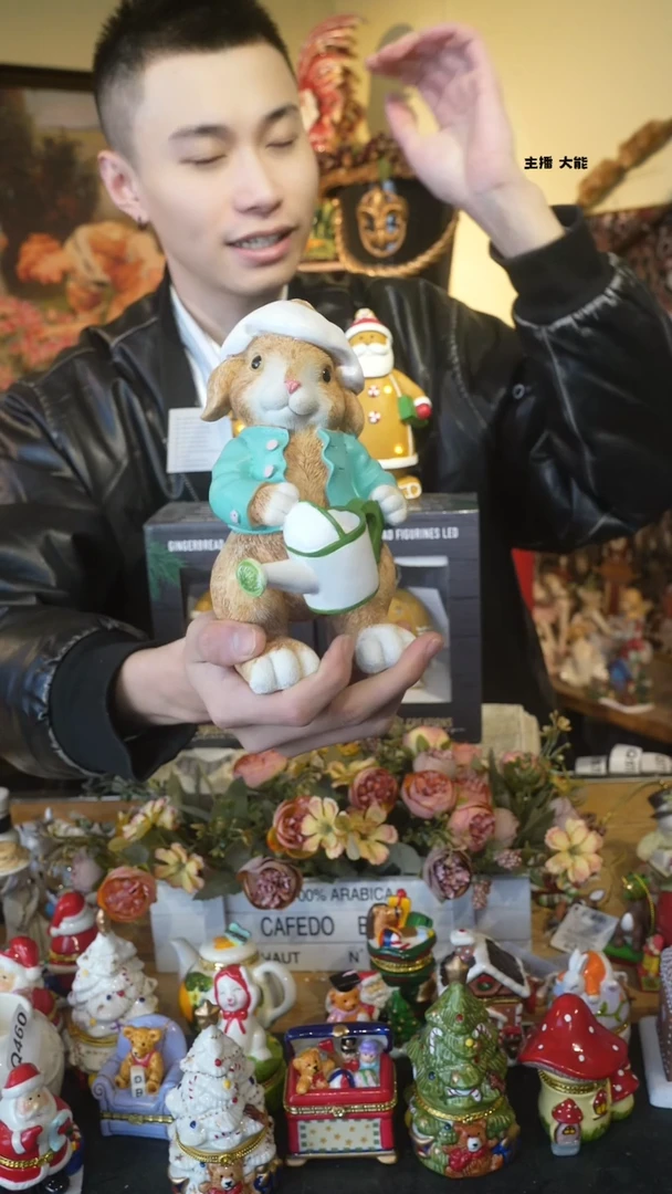 【闪购商品】默认微瑕高端树脂陶瓷摆件Q