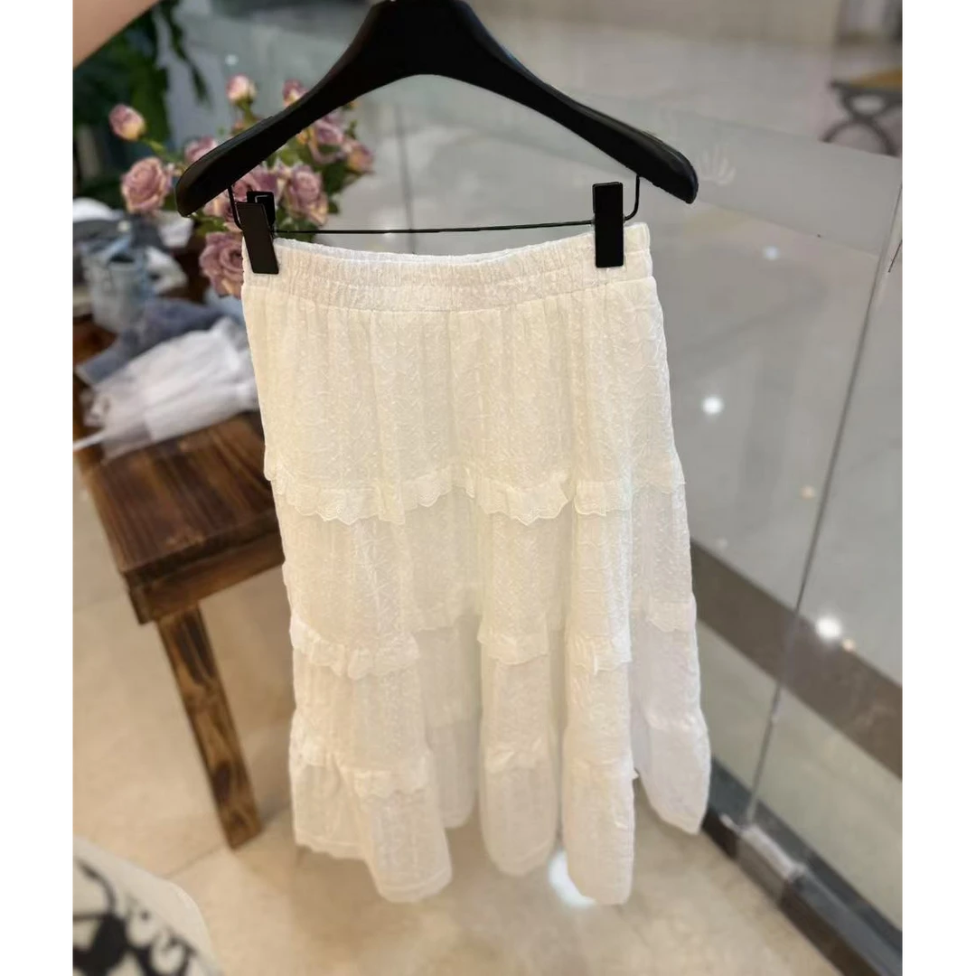 在韩~东大门ins风韩系蕾丝半裙【白色正品no-退】