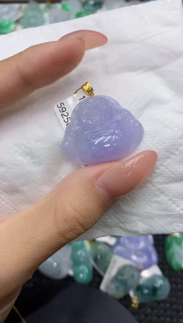 颈饰18K金镶嵌翡翠111111111