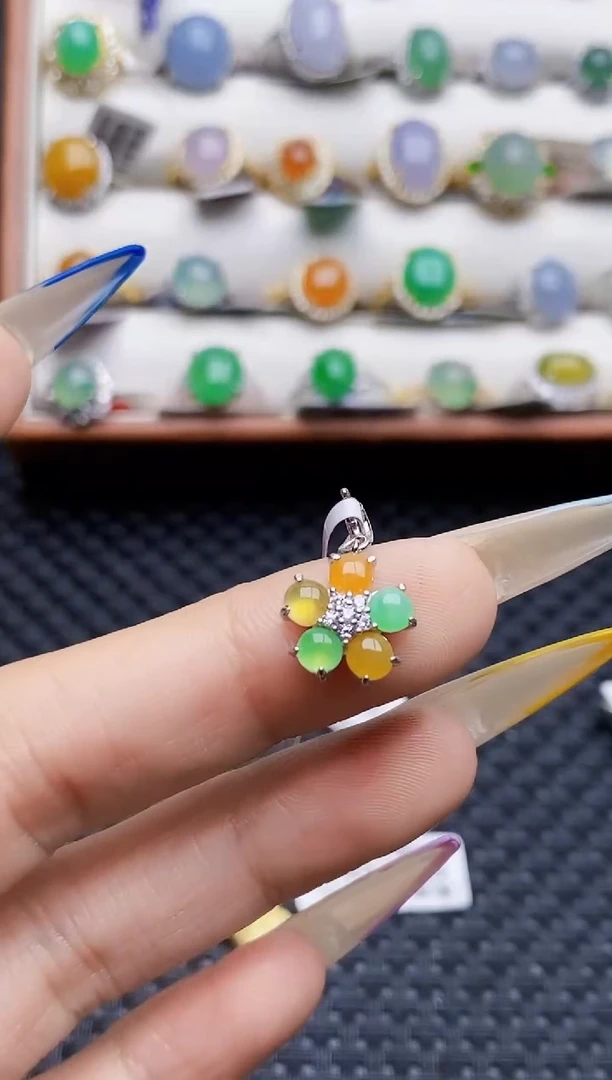 银S925镶嵌戒指翡翠1171