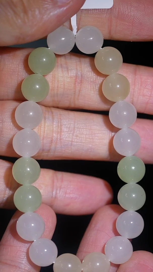 未镶嵌手串和田玉20多样性发一