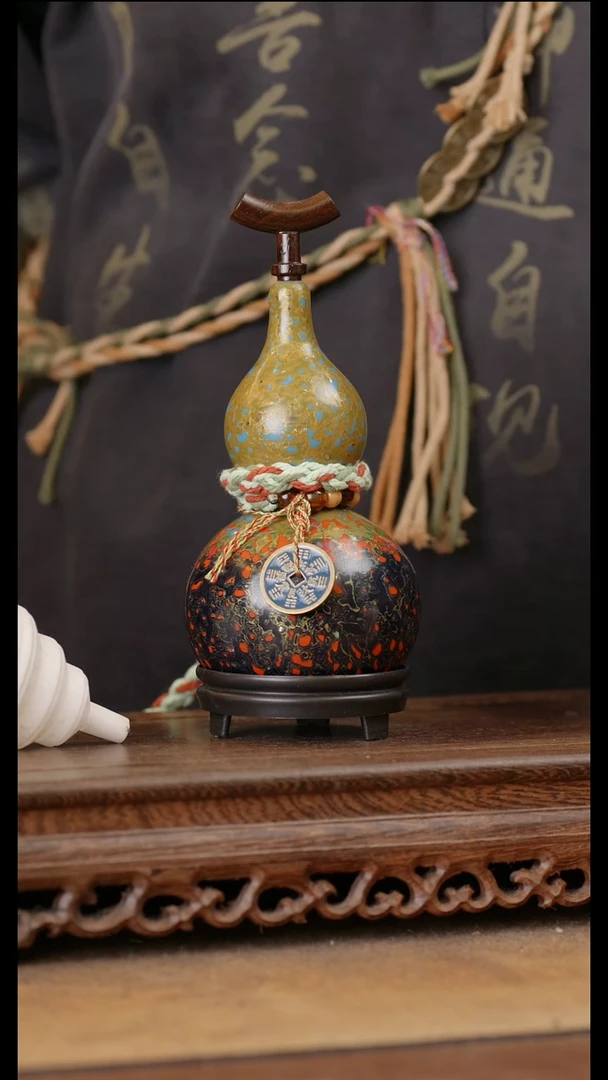 272号精品天然大漆酒葫芦一物一拍~