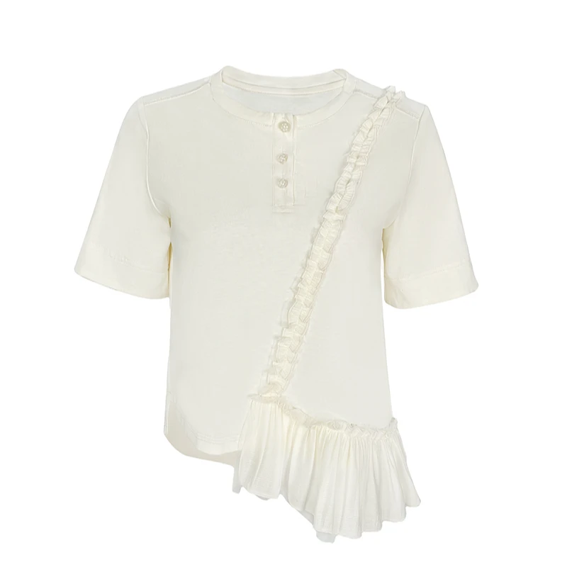 【丁姐宠粉专享】木耳边上衣BR08018678