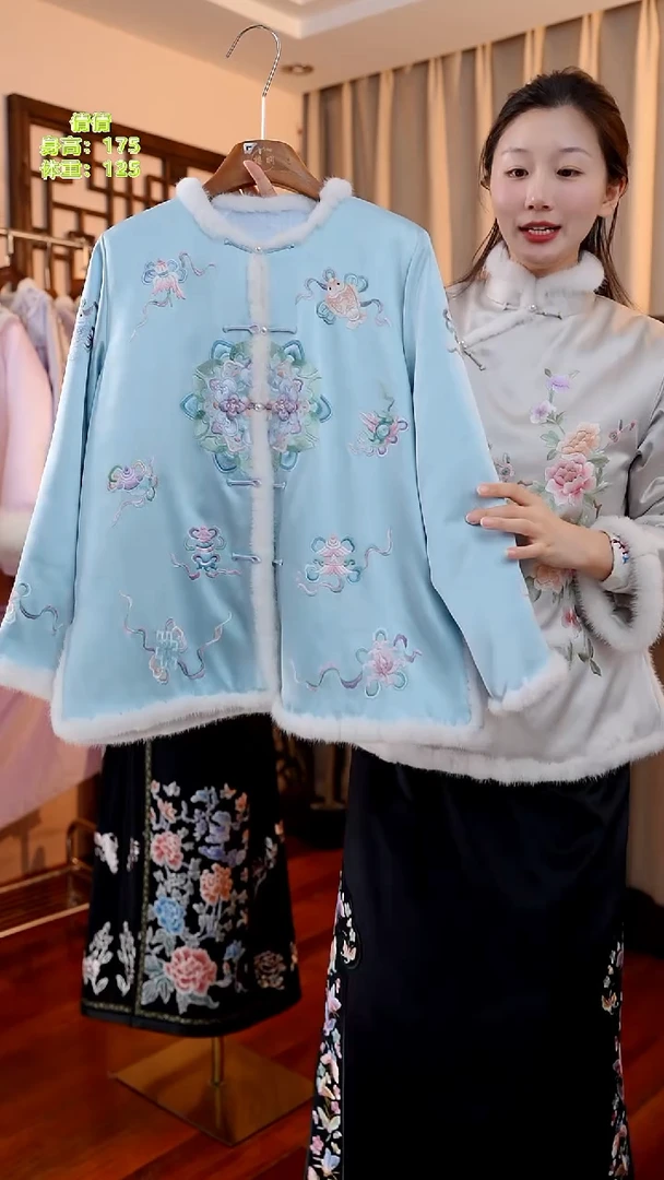 刺绣桑蚕丝非遗苏绣服饰