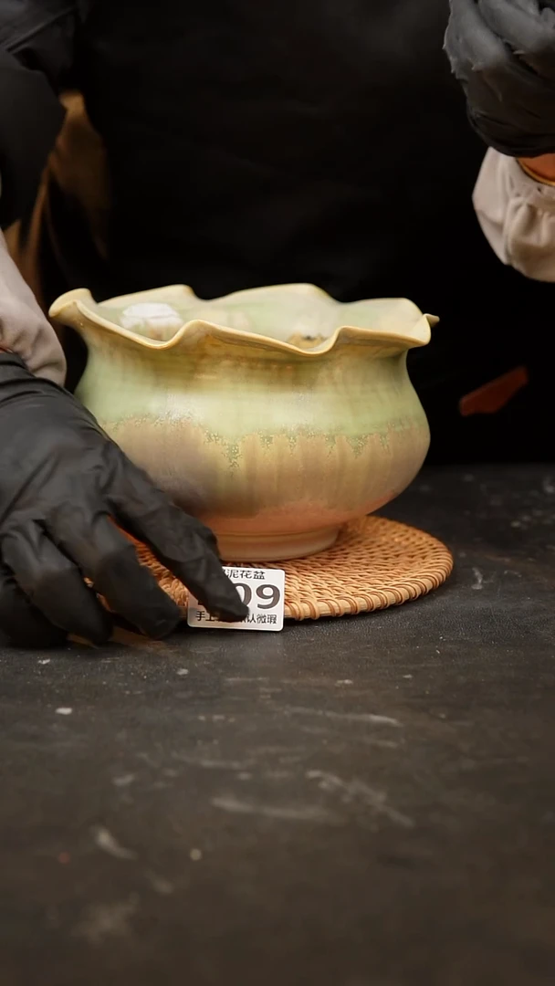 【闪购商品】瓷片景德镇陶瓷花盆