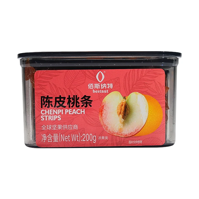 佰斯纳特陈皮桃条200g蜜饯酸甜适中