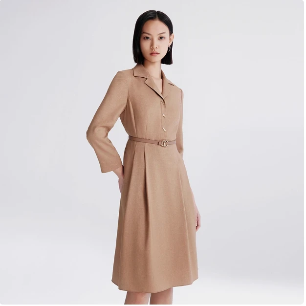 【KK专属】气质通勤百搭长袖西装裙收腰显瘦连衣裙女CF04749D5