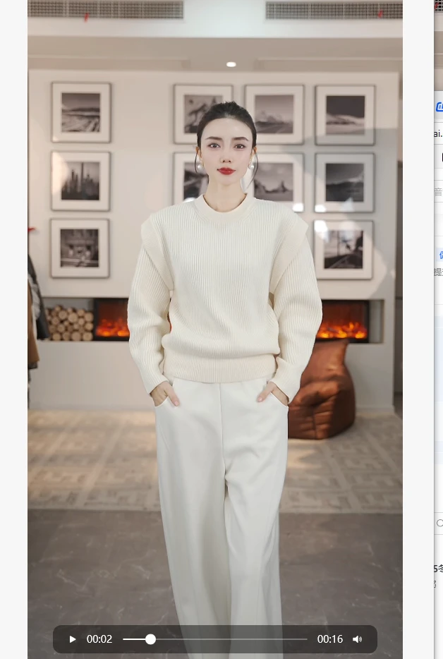 MAM MARVALAS/曼德诗【商场同款】曼德诗90羊毛秋羊毛衫M733302666