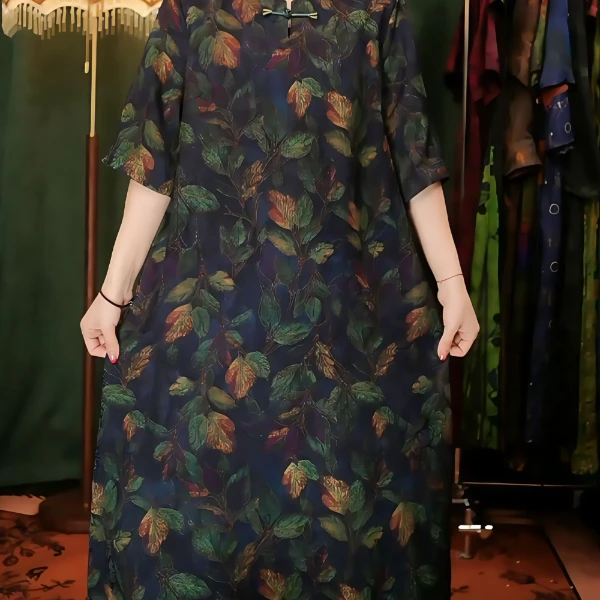 繁花枝叶L高定古法老料提花罗贵夫人气质轻奢高贵H