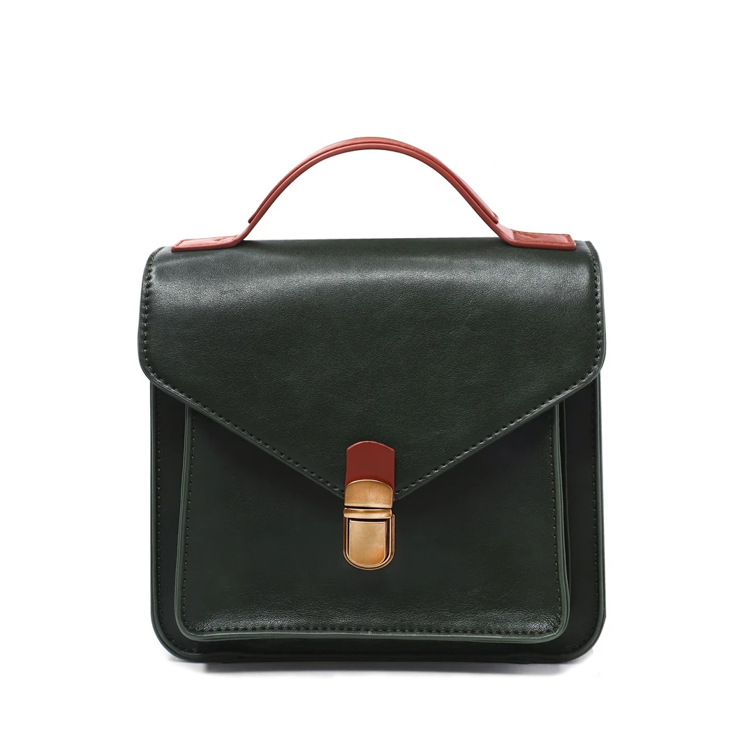 轻奢百搭手提女包通勤单肩包1505#翡翠绿