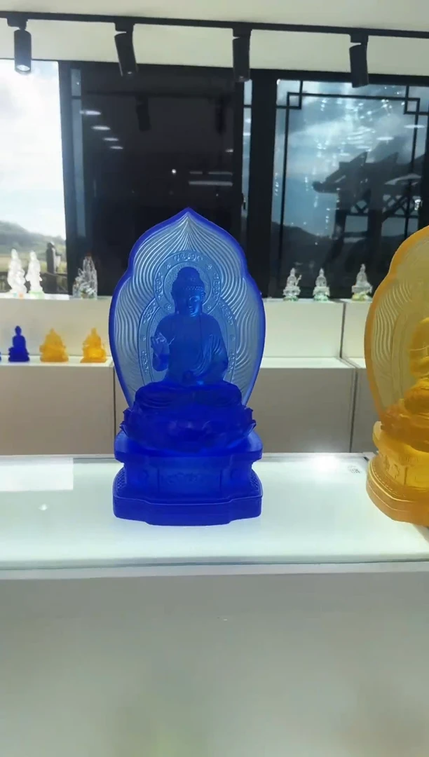 手工艺品琉璃买***腐古法琉璃药师大号