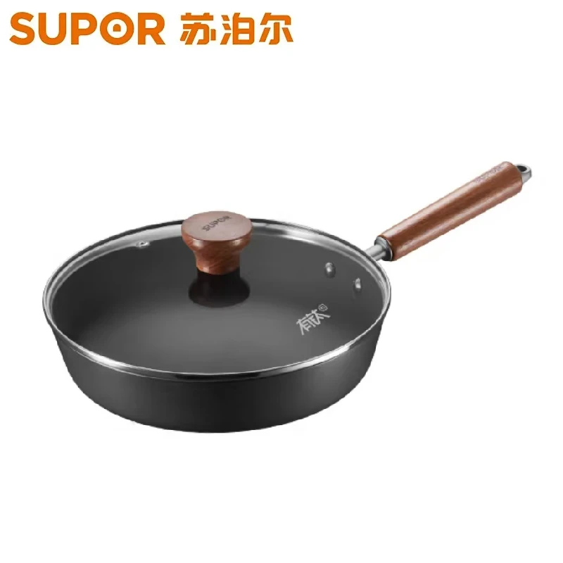 苏泊尔平底锅有钛铁不粘煎锅无涂层铸铁牛排锅EJ26AYT01 (26CM）