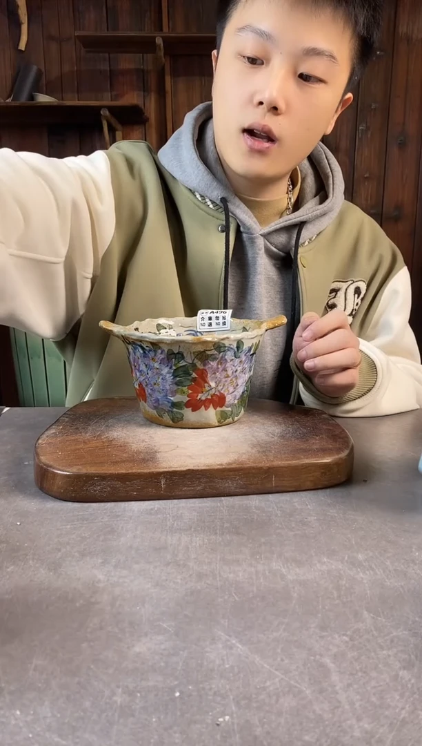 碗496瑕，手工手绘，超值陶瓷