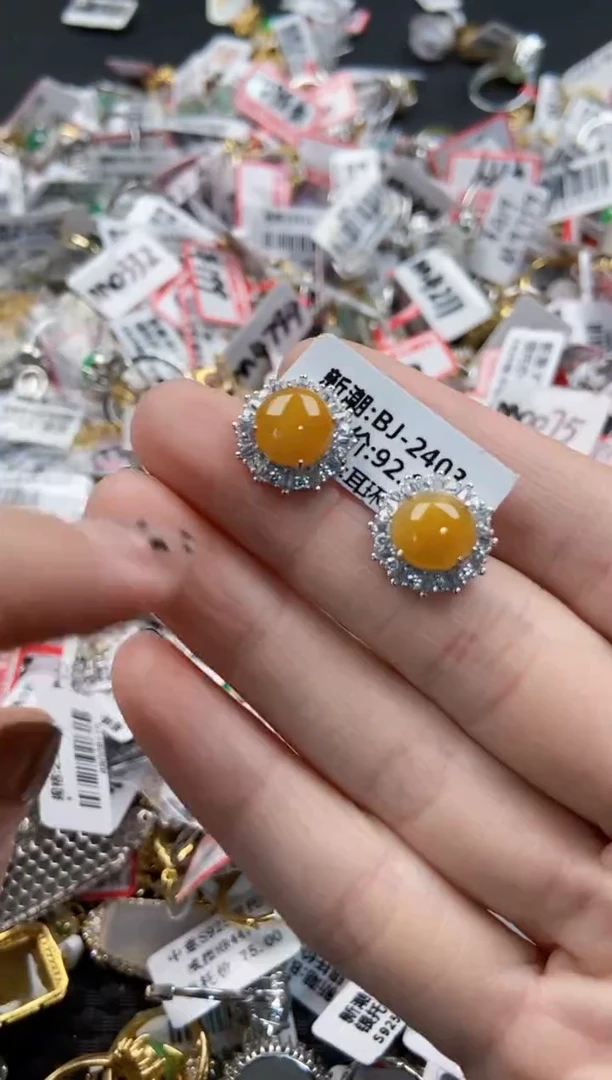 翡翠戒指银S925镶嵌1111-----6