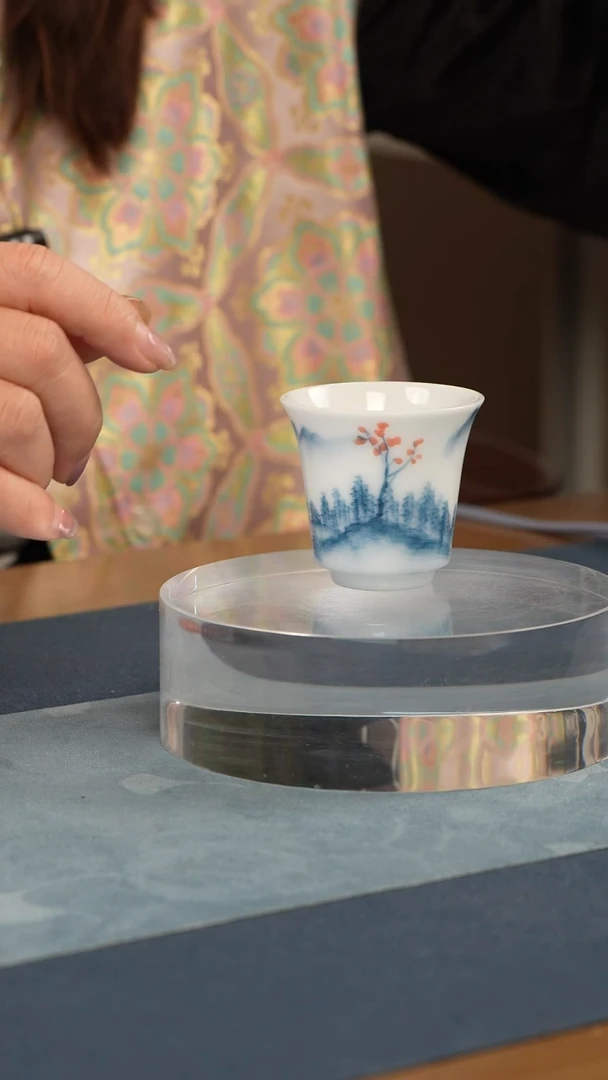 杯子瓷纯手绘口杯
