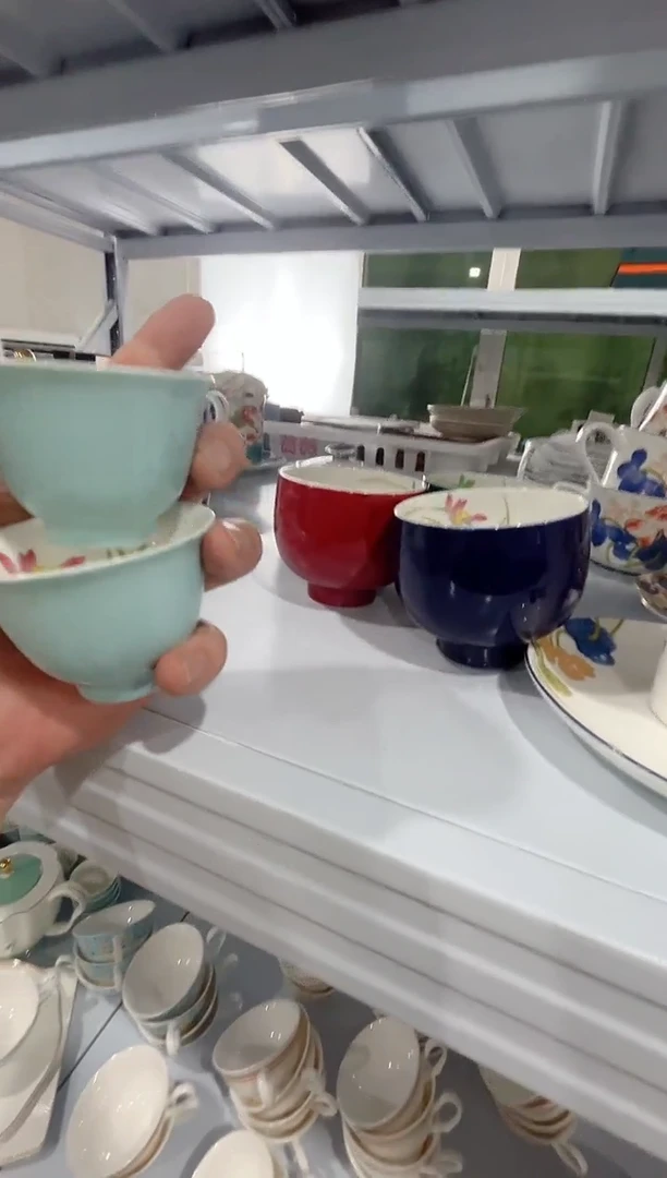 瓷片日用陶瓷（简装）小杯子2个