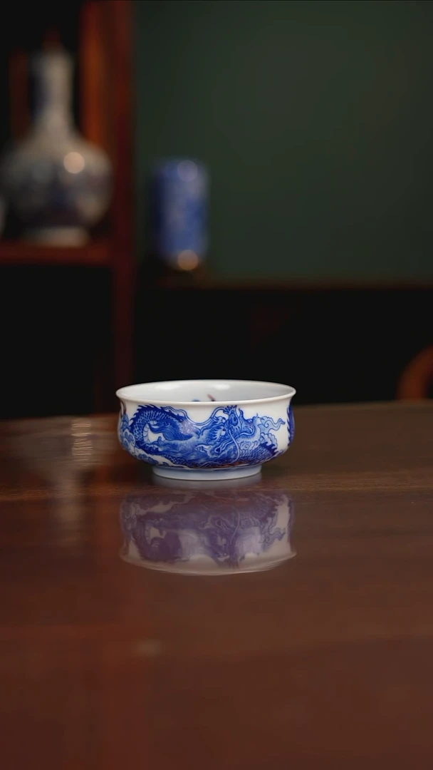 自成堂柴窑 双龙主人杯