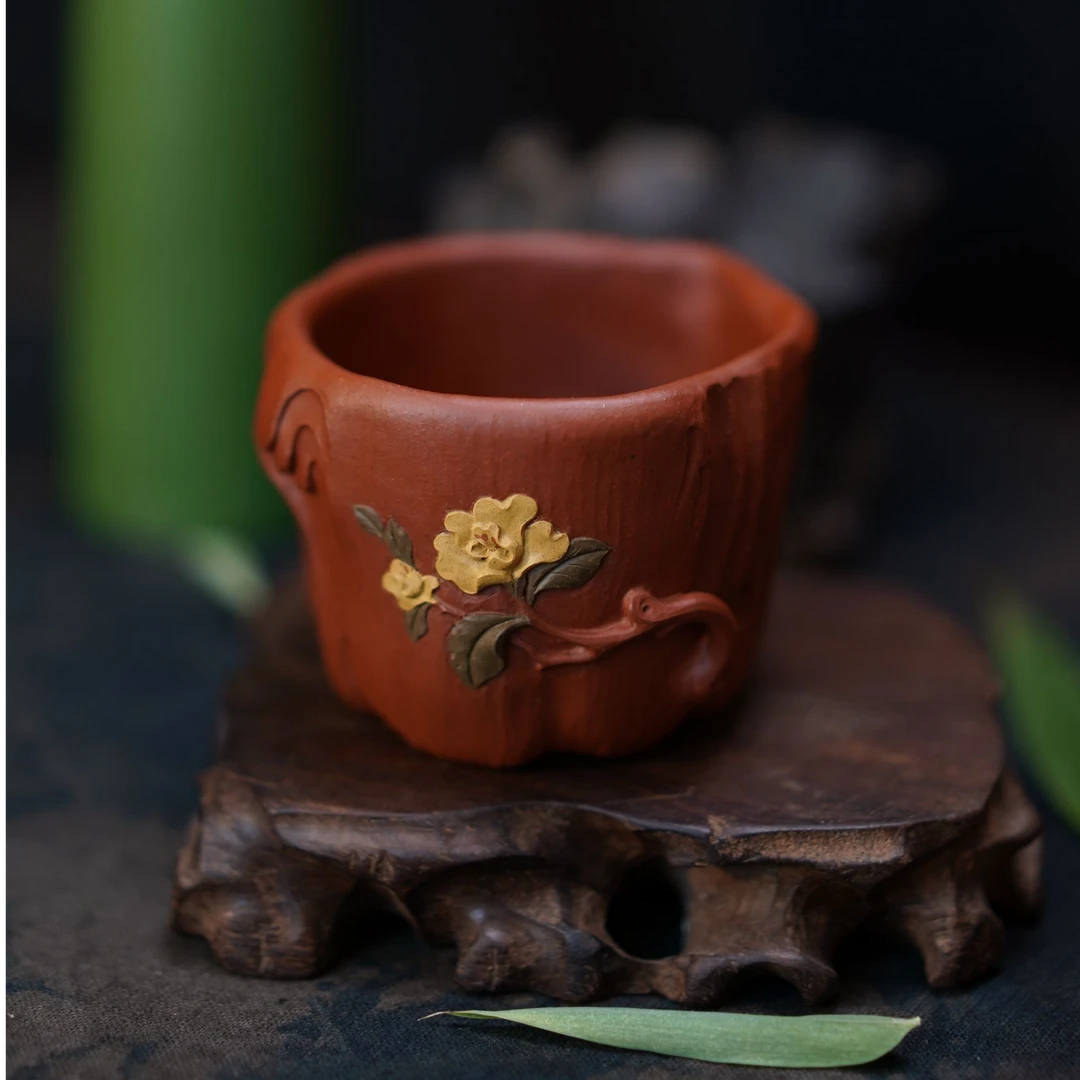【未山茶花】宜兴本山原矿紫泥茶花主人杯150cc