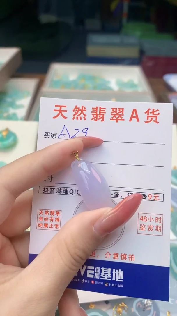 颈饰未镶嵌翡翠纯天然翡翠A货挂件