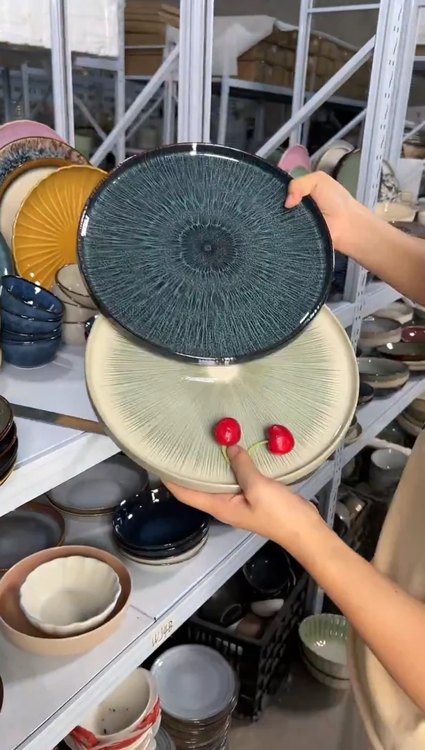陶瓷外贸尾货瑕疵满20包邮X2大盘