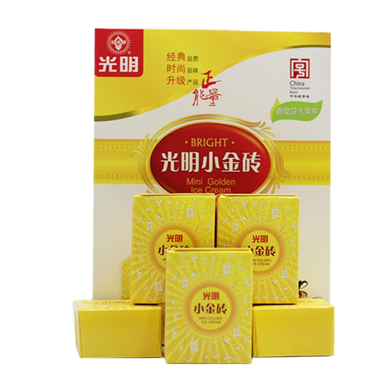【1盒】光明小金砖冰淇淋香草味迷你雪糕冷饮270g/盒网红雪糕雪糕同城配