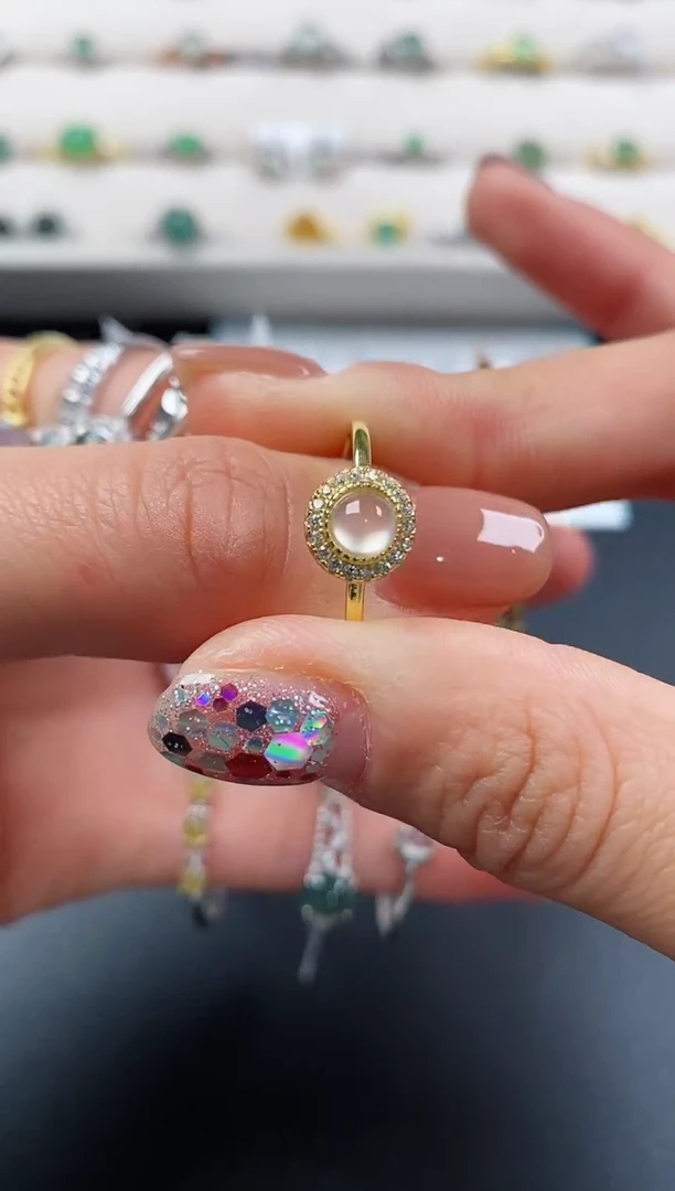 银S925镶嵌戒指翡翠33333333+5