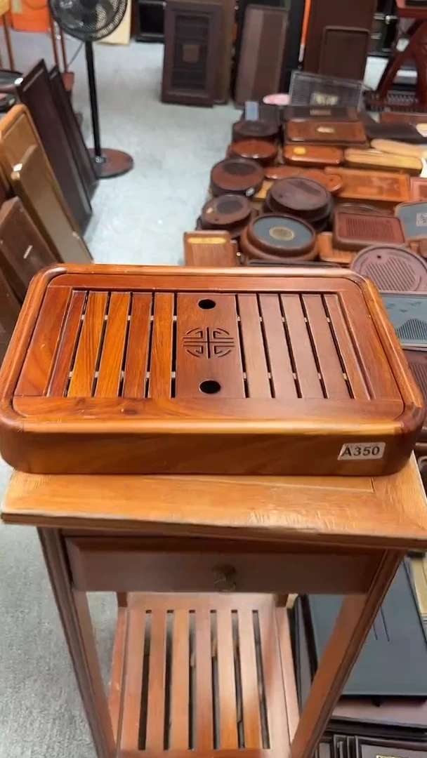 福利大叶花梨木长38CM*宽26CM茶盘非洲紫檀