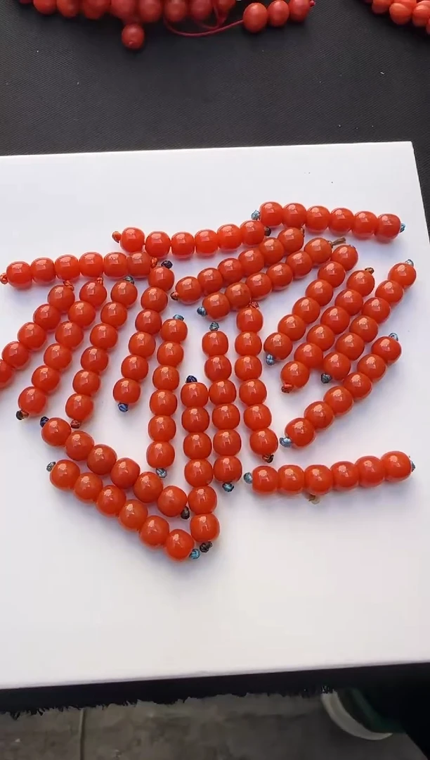 【闪购商品】南红玛瑙弟子珠未镶嵌锦红微瑕弟子珠多样发一L10115