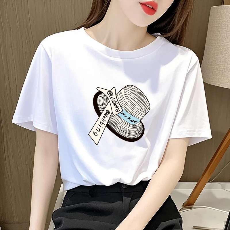 男女同款夏季潮流新款圆领白色短袖t恤男装休闲百搭纯白色半袖