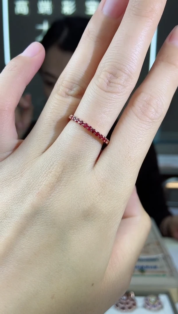 【闪购商品】红宝石手饰银S925镶嵌手饰