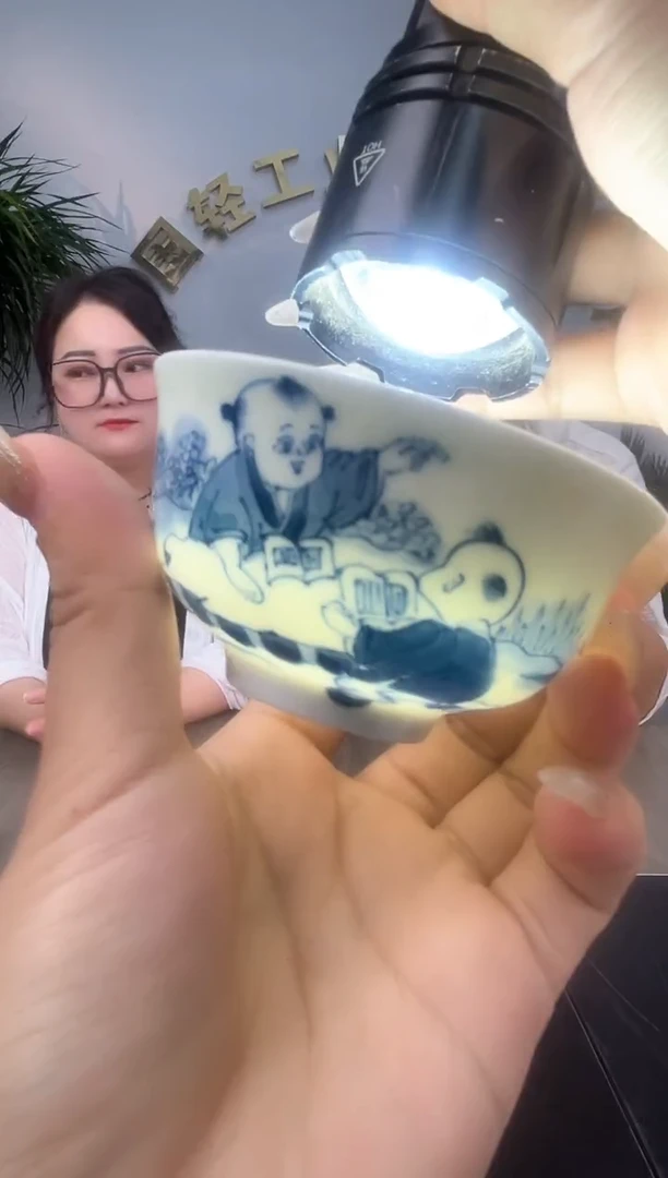 瓷片景德镇陶瓷摆件流水6