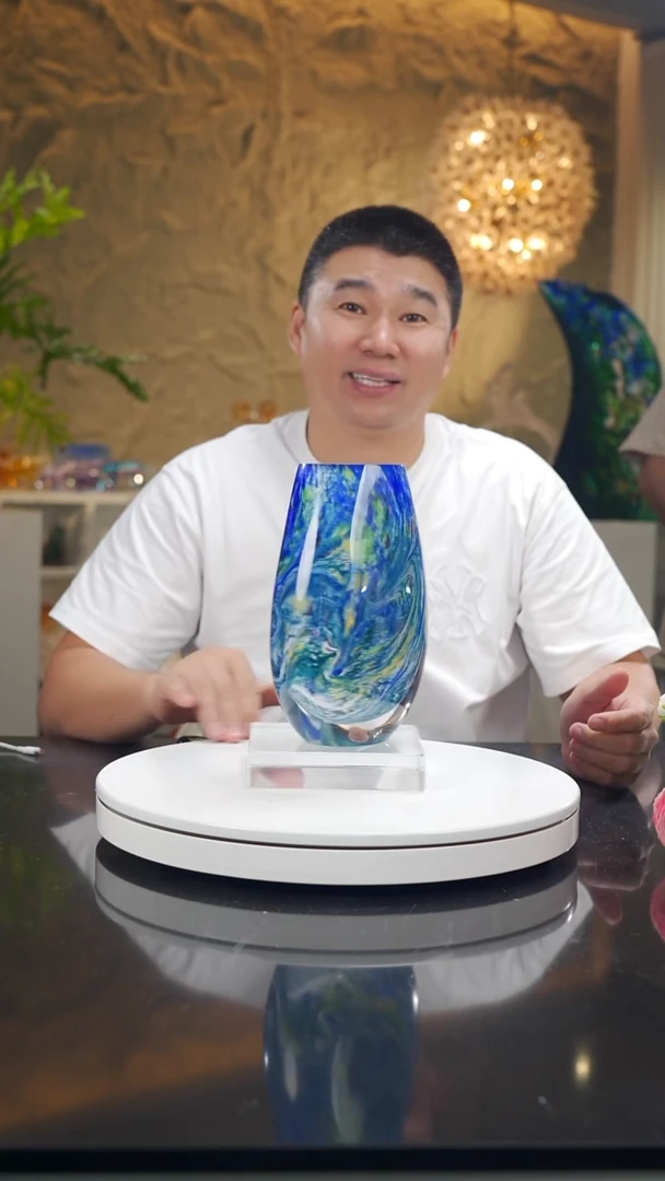 瓷片莫奈花园小花器