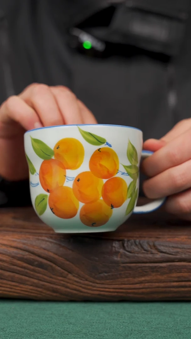 【闪购商品】瓷片78寻一缕瓷香杯釉下手工手绘瓷器