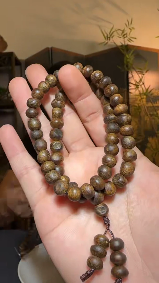 【闪购商品】沉香手串双圈虫漏沉浮0.8/13g+多样性发一条