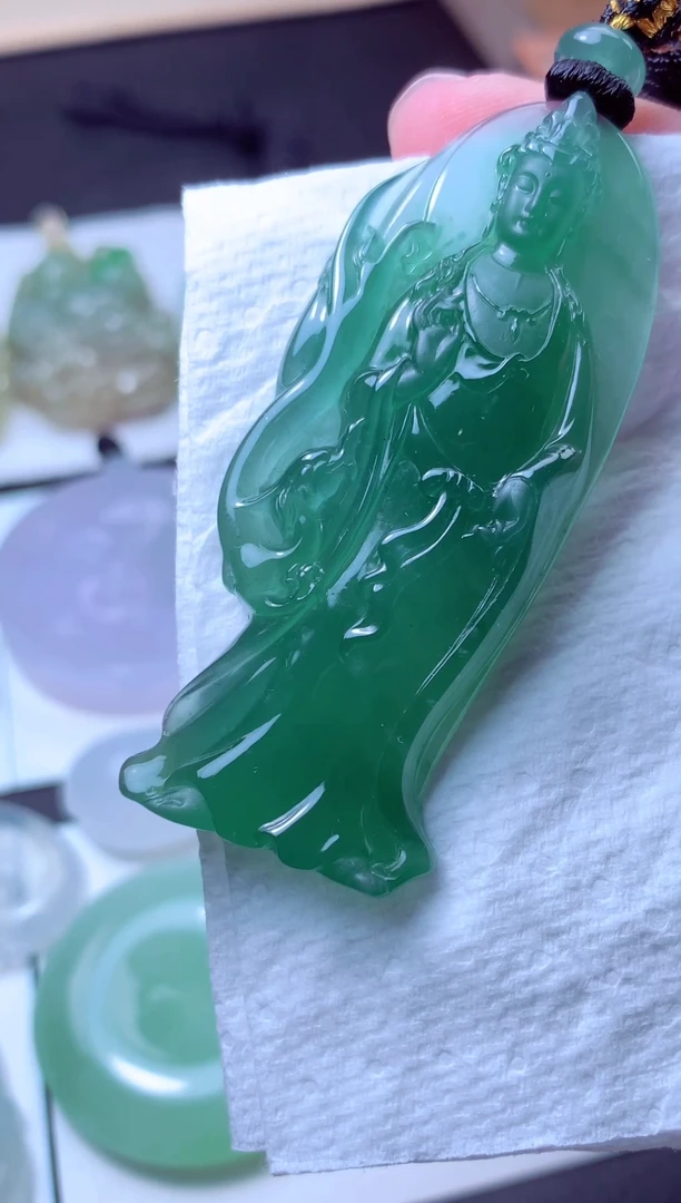 颈饰未镶嵌翡翠天然A货翡翠