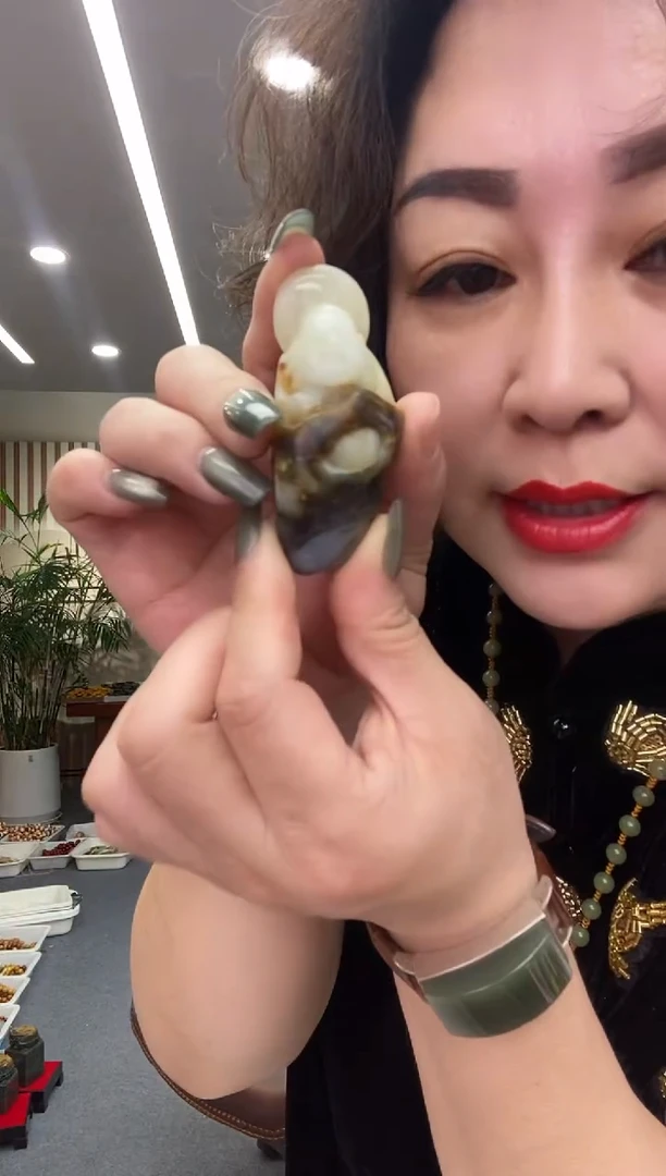 未镶嵌蛇纹石玉手把手把