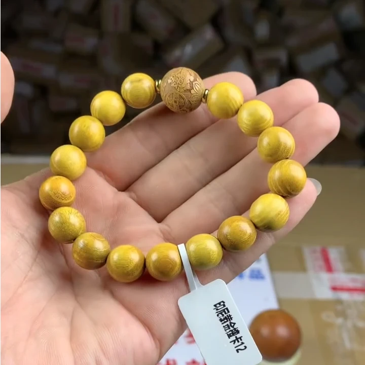 黄金檀男女款卡12手串  A079