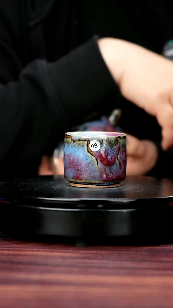 杯子98#白露伟一级品原矿钧瓷主人杯
