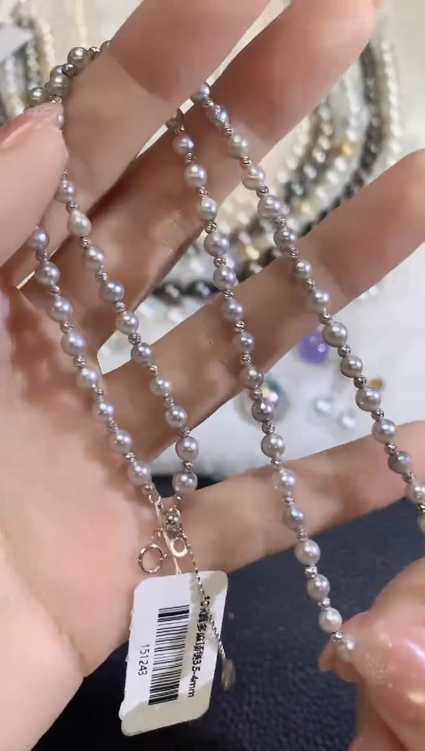 18K金镶嵌项链海水珍珠C26