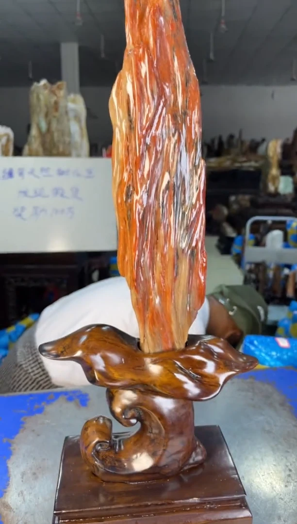 未镶嵌摆件硅化玉27