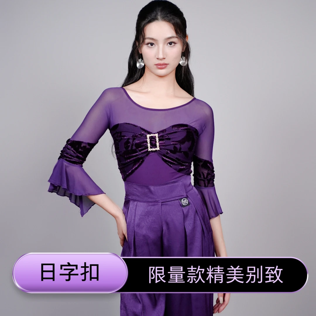 【HF品牌】SY63设计师重工限量款莫奈花园摩登舞连体上衣