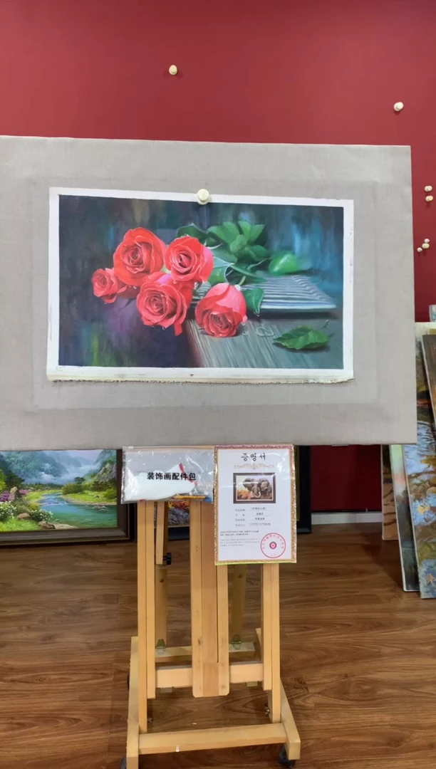 油画【62号】朝鲜原创手绘油画【功勋Ⅰ级画家丨孤品佳作】【顺丰包邮】