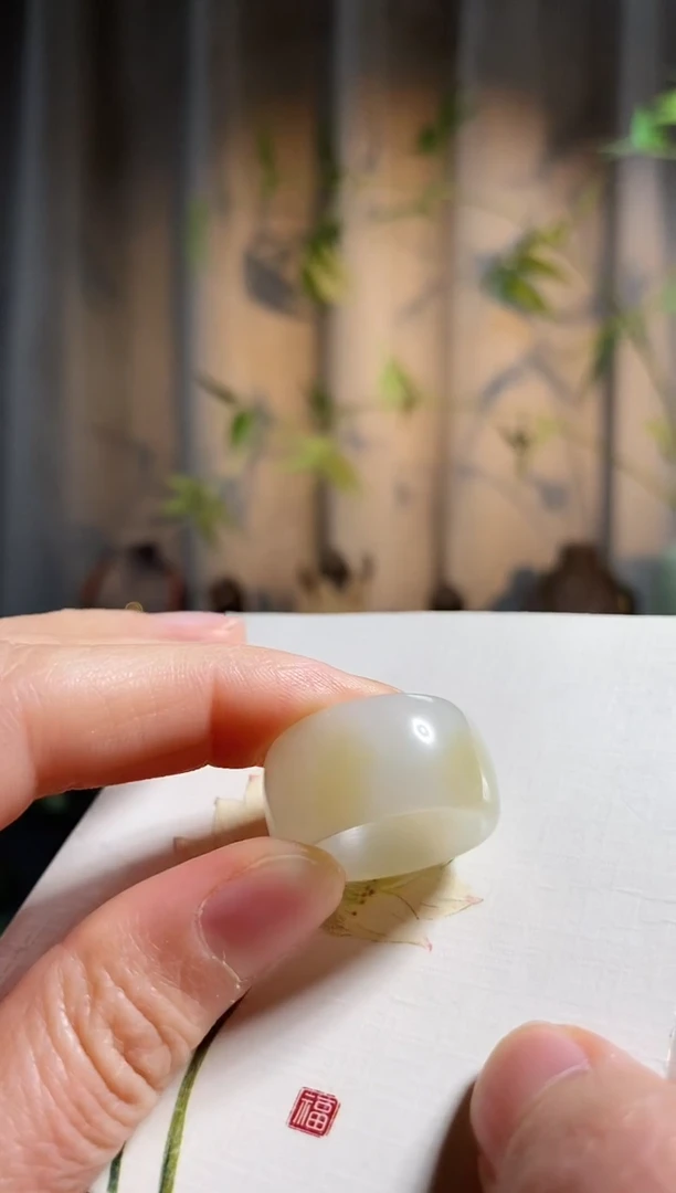 【闪购商品】和田玉戒指未镶嵌，糖白指环