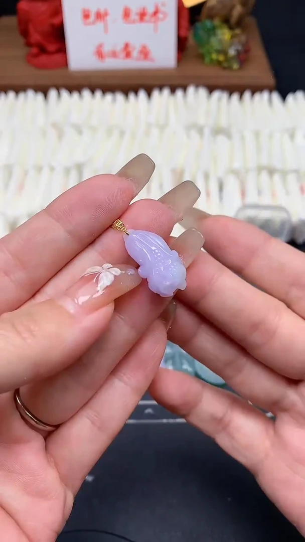 【闪购商品】翡翠吊坠(不含链)18K金镶嵌MS154847