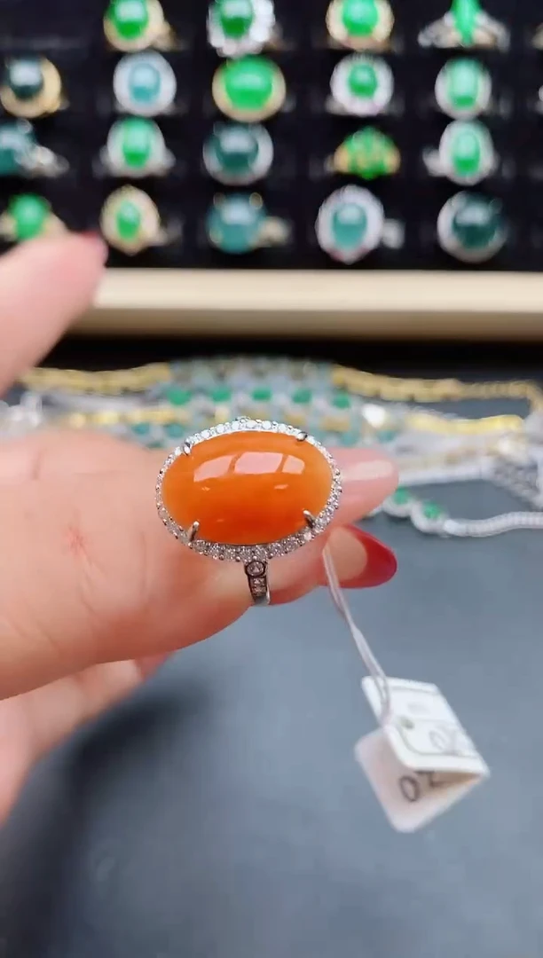 【闪购商品】翡翠戒指银S925镶嵌5805058