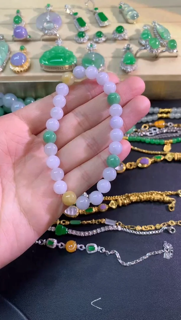 未镶嵌手串翡翠手串|300+25