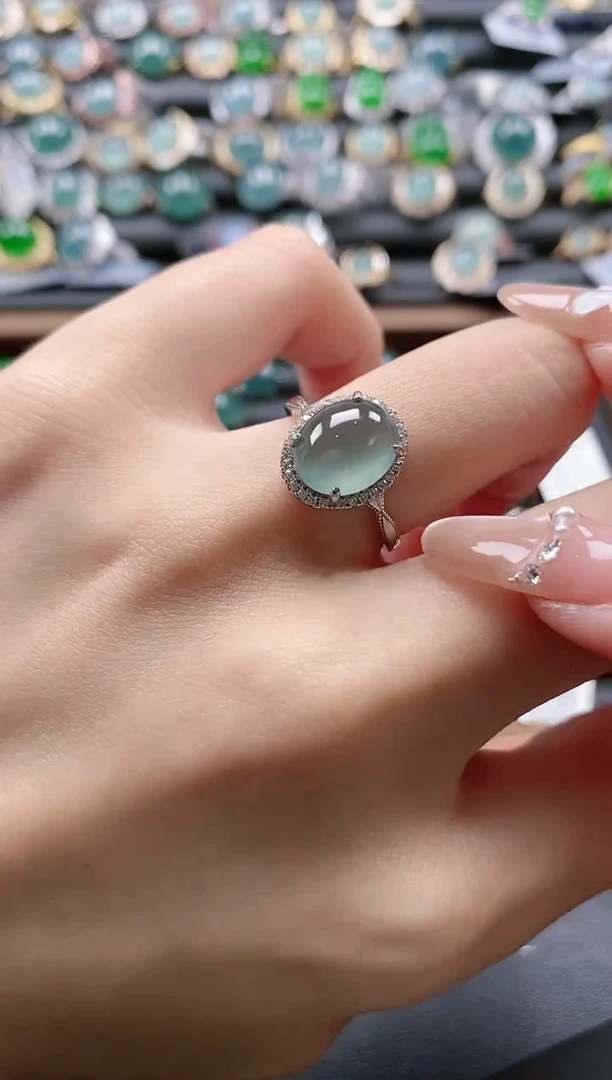 【闪购商品】翡翠戒指银S925镶嵌654654