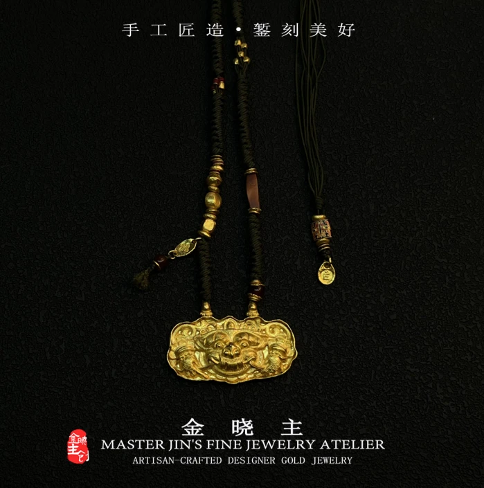 支巴扎黄金项链 手工复古古法时尚