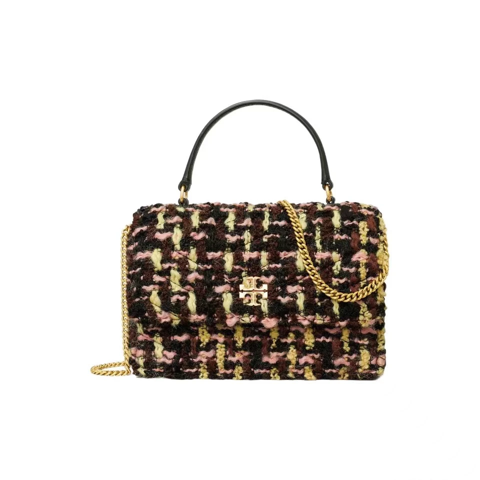 Tory Burch汤丽柏琦 预售KIRA拼色迷你手提包152358-960 样包
