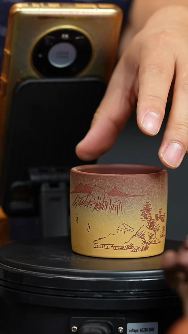 茶壶紫砂手工紫泥粉渐变主人杯